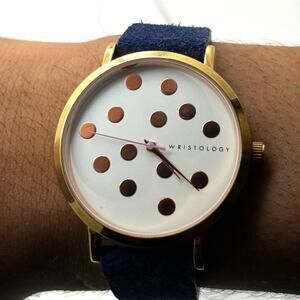 Gold & Blue Wristology Men's Watch